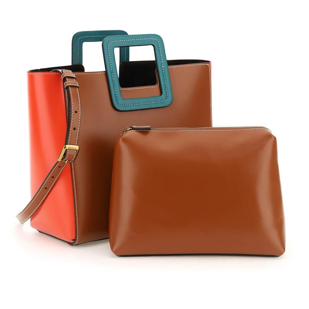 New Staud Shirley Tote Bag Leather